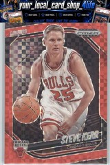 2024-25 Panini Prizm Black Red Power Prizms #292 Steve Kerr #/75 Chicago Bulls