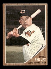 1962 Topps #511 Bubba Phillips Indians VG-EX+ *2p