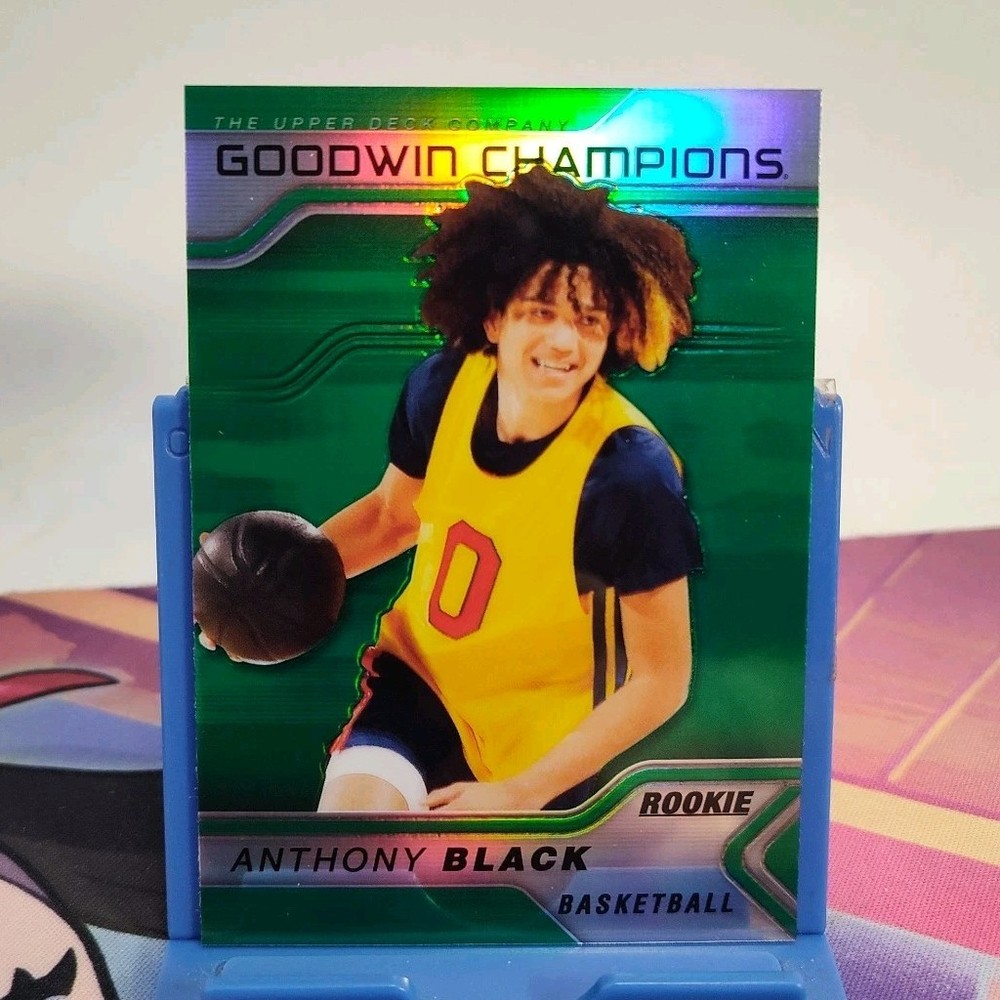 2023 Upper Deck Goodwin Champions Anthony Black #P15 Platinum Rainbow Green RC