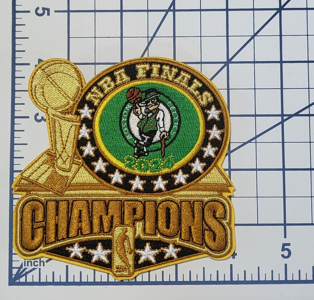 Boston Celtics 2024 NBA Champions 4&Prime; Iron On Embroidered Patch~ Free Tracking!