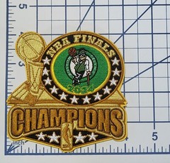 Boston Celtics 2024 NBA Champions 4&Prime; Iron On Embroidered Patch~ Free Tracking!