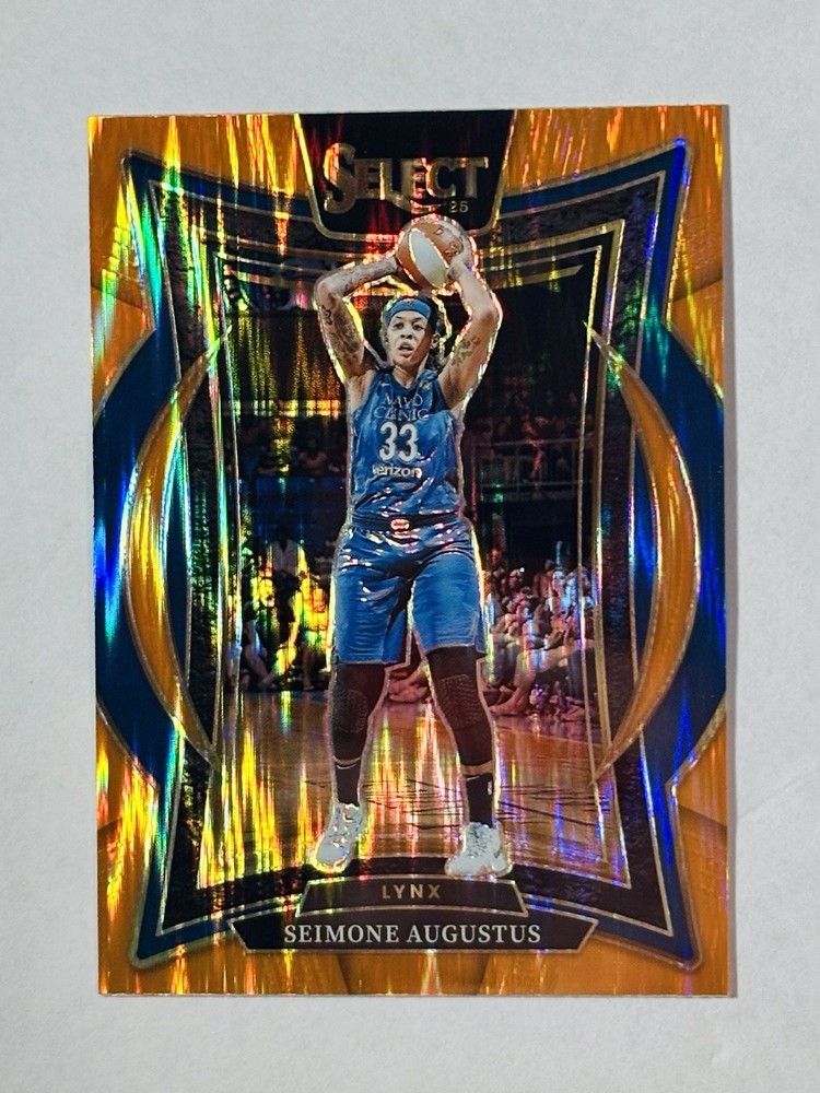 WNBA 2025 Select Seimone Augustus #99 ~Orange Flash Prizm~ DSG Exclusive SSP