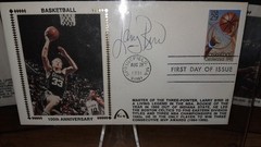 LARRY BIRD Magic Johnson Julius Dr.J Erving Gateway Stamp Autographs FDC CACHET