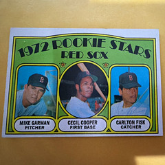 Topps 1972 #79 Rookie Stars Boston Red Sox Carlton Fisk Cooper Garman