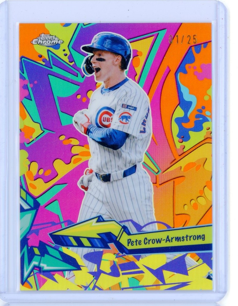 2026 Topps Chrome PETE CROW-ARMSTRONG Wild Style Orange Refractor Insert 1/2