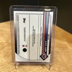 Alex Sarr Auto 2025-26 Bowman 127/150 Chrome Blue Refractor Wizards