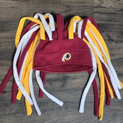 Vintage Reebok NFL Washington Redskins Fleece Dreadlock Mohawk Winter Hat Osfm