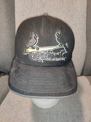 St. Louis Cardinals New Era Baseball Hat Fitted 7&1/4 Blackout Logo 59Fifty
