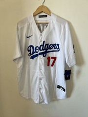 Nike Los Angeles Dodgers Shohei Ohtani #17 Baseball Jersey White Blue Red MLB XL