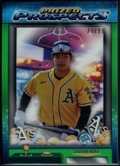 2025 Bowman Draft #PP-5 Shotaro Morii Prized Prospects Green Refractor #/99