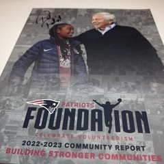 Patriots Foundation Community Report 2022-23 PAT PATRIOT SIGNED
