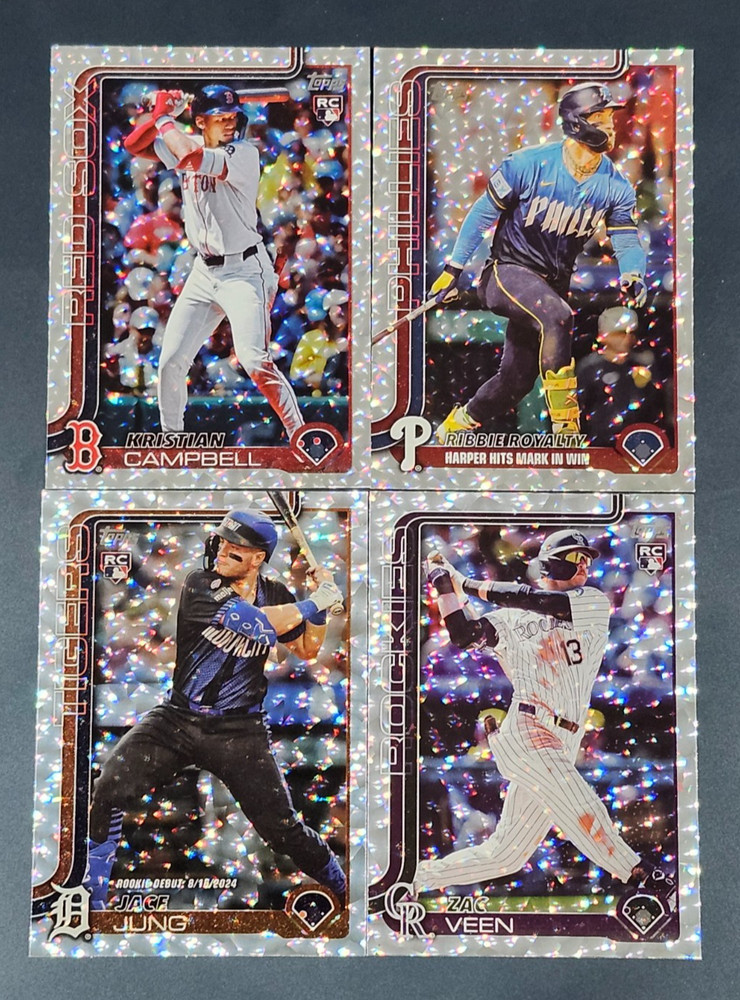 2025 Topps Update SILVER CRACKLE FOIL BOARD You Pick – 2 Card Minimum