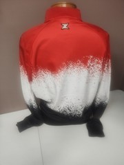 Zipway NBA Atlanta Hawks Retro Pop Full Zip Jacket Size Large Red White Black