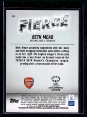 2024-25 Topps Chrome UEFA Women&rsquo;s Champions League #F-9 Beth Mead Fierce