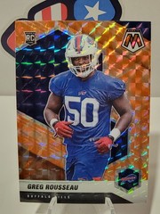 2021 Panini Mosaic #353 Greg Rousseau Prizm Reactive Orange