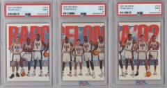 1991 Skybox Dream Team USA 544 545 546 PSA 9 USA 1 2 3 set