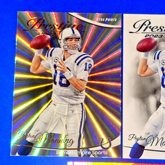 2021 & 2023(2) Panini Football – Peyton Manning – Indianapolis Colts – 3 Pc Set