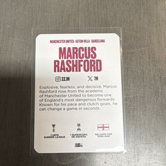 Club Legacyz Marcus Rashford Autograph Game Time Speed Burst Prime 50/50 2023