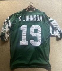 Authentic NY Jets Keyshawn Johnson Vintage Starter Jersey 52 Sewn NFL