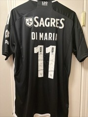 2023/24 Benfica Away Jersey #11 Di Maria XL Adidas Soccer 120 Anniversary