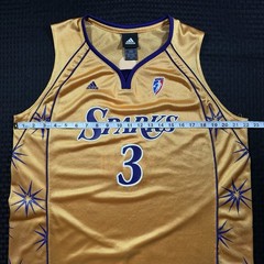 Vintage 2008 Adidas WNBA Los Angeles Sparks Candace Parker Jersey Sz Large RARE
