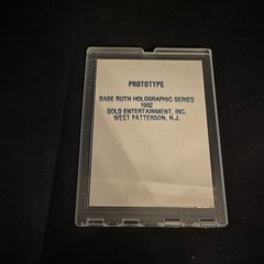 1992 Gold Entertainment Babe Ruth Holograms – Babe Ruth #3 Gold Prototype Card