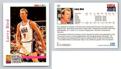 1992-93 NBA Hoops Basketball Card #337 – LARRY BIRD – Team USA Boston Celtics
