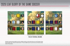 2026 Leaf Glory of the Game Soccer Factory Sealed Hobby Box