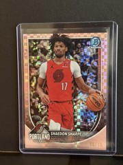 2025-26 Bowman – Chrome Shaedon Sharpe #BCV-110 Rose Gold X-Fractor /15