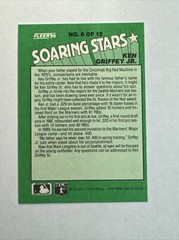 1990 Fleer Soaring Stars #6 ~ Ken Griffey Jr ~ 🎖️NM or BETTER🎖️