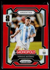 Sergio Agüero 2026 Panini Prizm Monopoly FIFA World Cup Red Prizms #6 Argentina
