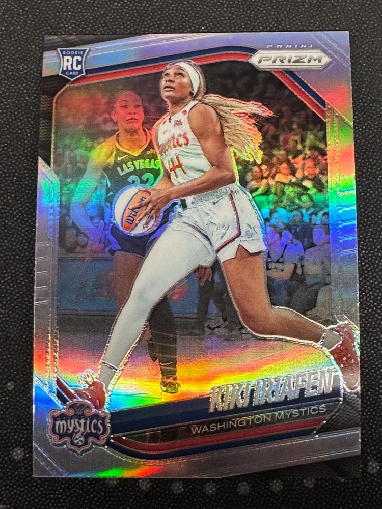 2025 Panini Prizm WNBA #72 Kiki Iriafen RC Silver Prizm Washington Mystics