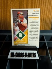 2025 Panini Prospect Edition Easton Carmichael Mojo Auto /25 Pittsburgh Pirates