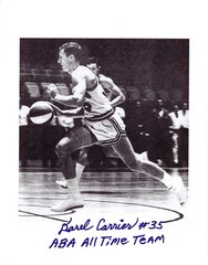 DAREL CARRIER KENTUCKY COLONELS (ABA) #35 ABA autographed 8×10 photo w/COA