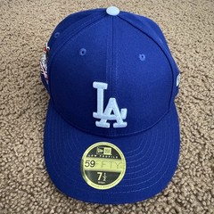 New Era 59Fifty LA Dodgers WS Champion 2024 Side Patch Fitted Hat Low Crown