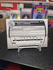 2023 Bowman Draft Chrome Cole Carrigg 1st Refractor BDC-151 Colorado Rockies RC
