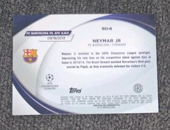 Topps Neymar Jr Starball Debuts Insert #SD-8 FC Barcelona UEFA Champions ⚽️