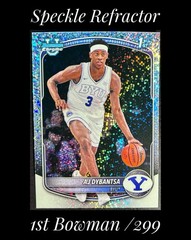 2025/26 Bowman Chrome / AJ Dybantsa 1st Speckle Refractor /299 BCP-1