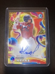 2025 Bowman Chrome Franklin Arias Melt Mashers Auto Gold Mini Diamonds #/50