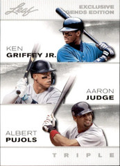 2024 Leaf LEGEND EXCLUSIVE GRIFFEY JR. / JUDGE / PUJOLS ELE-62 Mint