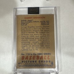 2021 Topps Archives Signature series Bowman Heritage – Garret Anderson #118 1/1