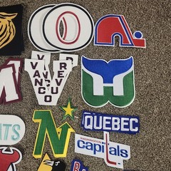 NHL HOCKEY VINTAGE LARGE SIZE EMBROIDERED PATCHES/YOU PICK ANY 2 / 5 TO 7 INCHES