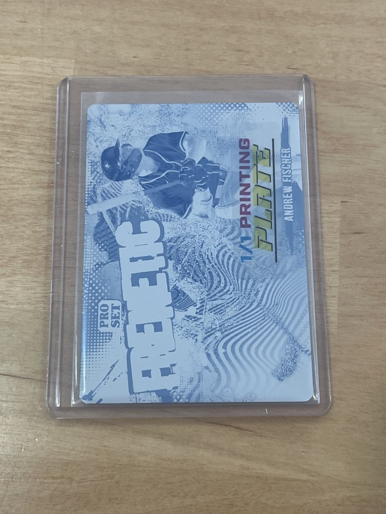 Andrew Fischer 2026 Leaf Pro Set Metal Baseball 1/1 Printing Plate