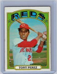 1972 Topps #80 Tony Perez HOF Cincinnati Reds