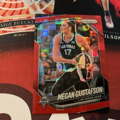 2025 Panini Prizm WNBA Megan Gustafson-Red Pandora 137 /199