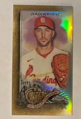 2022 Topps Allen & Ginter Chrome Adam Wainwright #205 Mini Gold Refractor /50