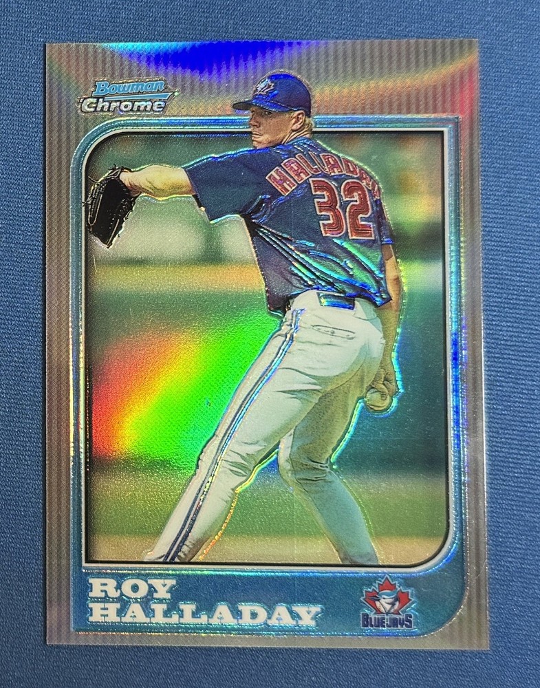 1997 Bowman Chrome Roy Halladay Refractor RC Blue Jays #212