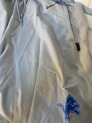 Nike On Field Detroit Lions Sideline Practice Athletic Shorts PE Sz XL Gray Blue