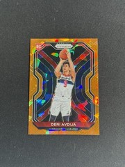 Deni Avdija 2020-21 Panini Prizm Orange Cracked Ice RC #290 WASH WIZ PORT TB SP