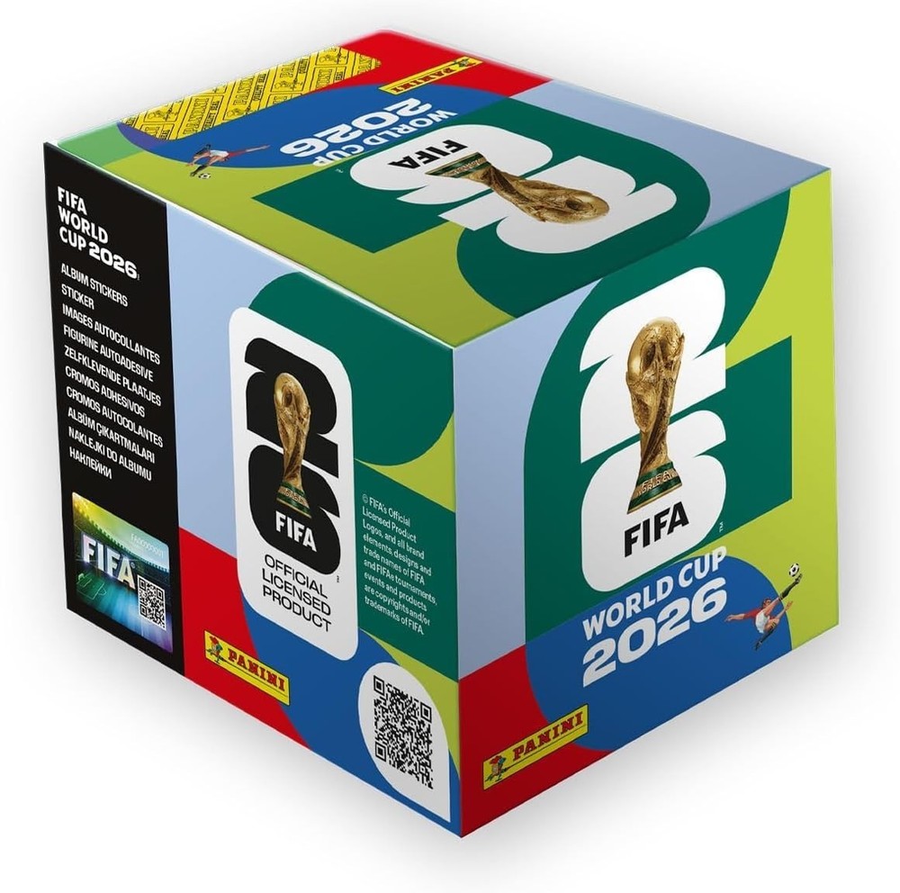 Panini FIFA World Cup 2026 Official Sticker Box – 50 Packs, 350 Stickers